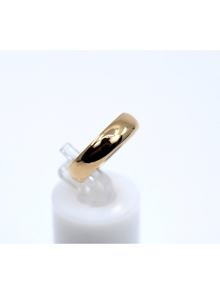 Unique 18k Karat Solid Yellow Gold Designer Polished Wedding Band Ring  Size 6